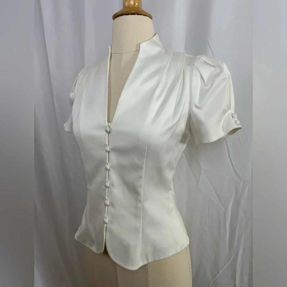 NWT Christian Dior White Cotton Jacket FR34 - Picture 2 of 6
